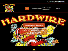 Tablet Screenshot of hardwiretattoo.com